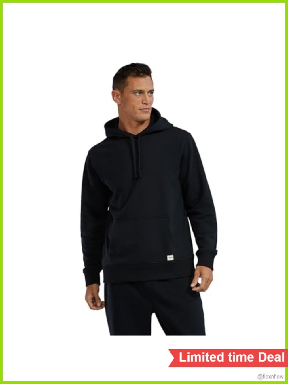 Men's Heavyweight Terry Pullover Hoodie Athletic Fit Kangaroo Pocket